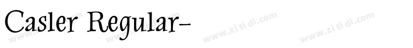 Casler Regular字体转换
